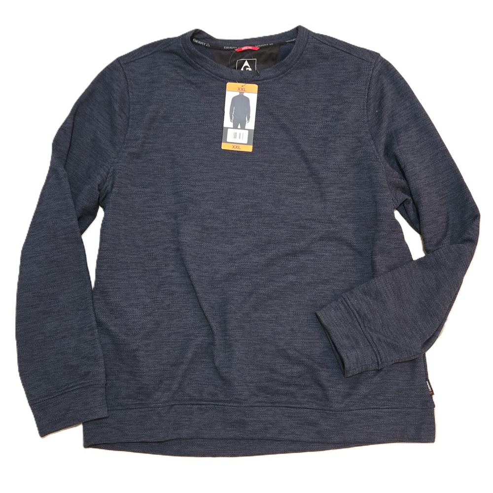 Gerry‎ Mens XXL Crew Neck Long Sleeve Pullover Top Lightweight Knitwear New